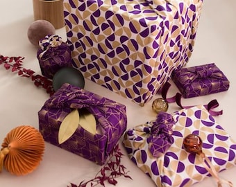 Furoshiki a doppia faccia, Confezione regalo reversibile, Primavera, Eid, Confezione regalo, Panno da regalo giapponese, Carta da regalo riutilizzabile, Muttertagsgeschenk