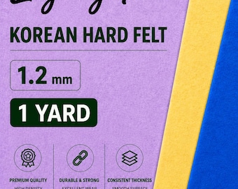 1 Yard (36x22) Hard Korean Felt