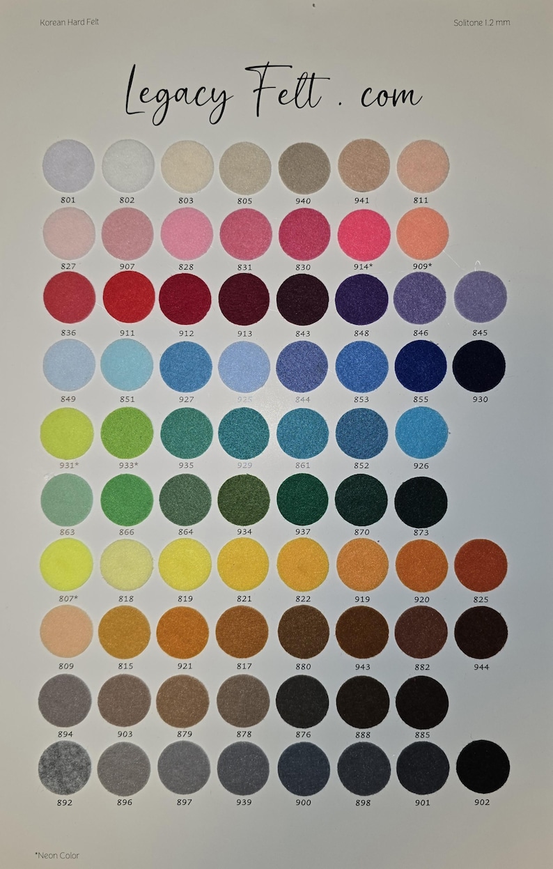 Etsy Color Map Color Chart - Etsy