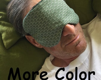 Oversized Sleep Mask for Unisex/Cotton Sleep Mask /Japanese Wave Sleep Mask/ Travel Accessory/ Sleep Mask/Sleep Eyes Mask