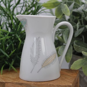 Vintage Rosenthal 3 1/2&quot; H Creamer/ Blunte Blatter Creamer/Rosenthal Continental Creamer/ Made In Germany Rosenthal Porcelain/Rosenthal