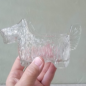 Vintage 1930's Scottish Terrier Creamer Post Cereal Promotional Give-Away L.E. Smith Glass Co.