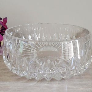 Vintage Gorham Althea Lead Crystal Bowl Made In Germany, Crystal Candy Dish, Centerpiece, Elegant Glass