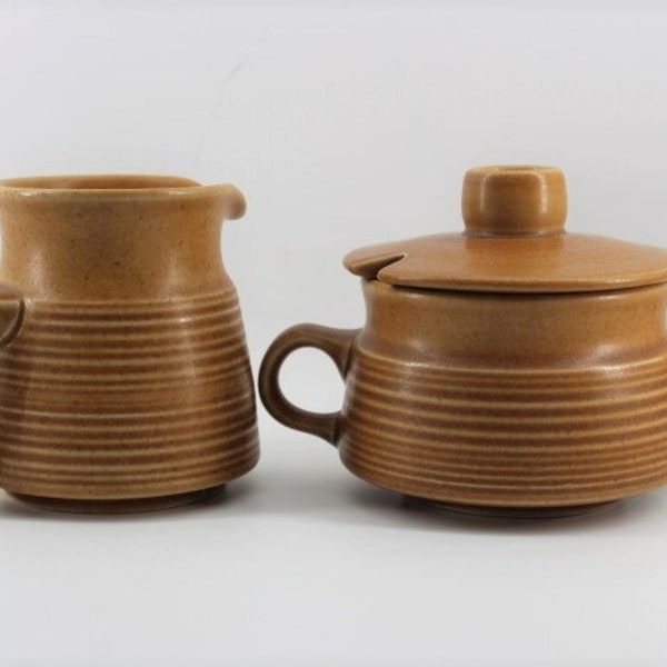 Vintage Canterbury Langley Denby Sugar And Creamer/Retro Dishes Made In England/1970's Dishes/Replacement Dishes