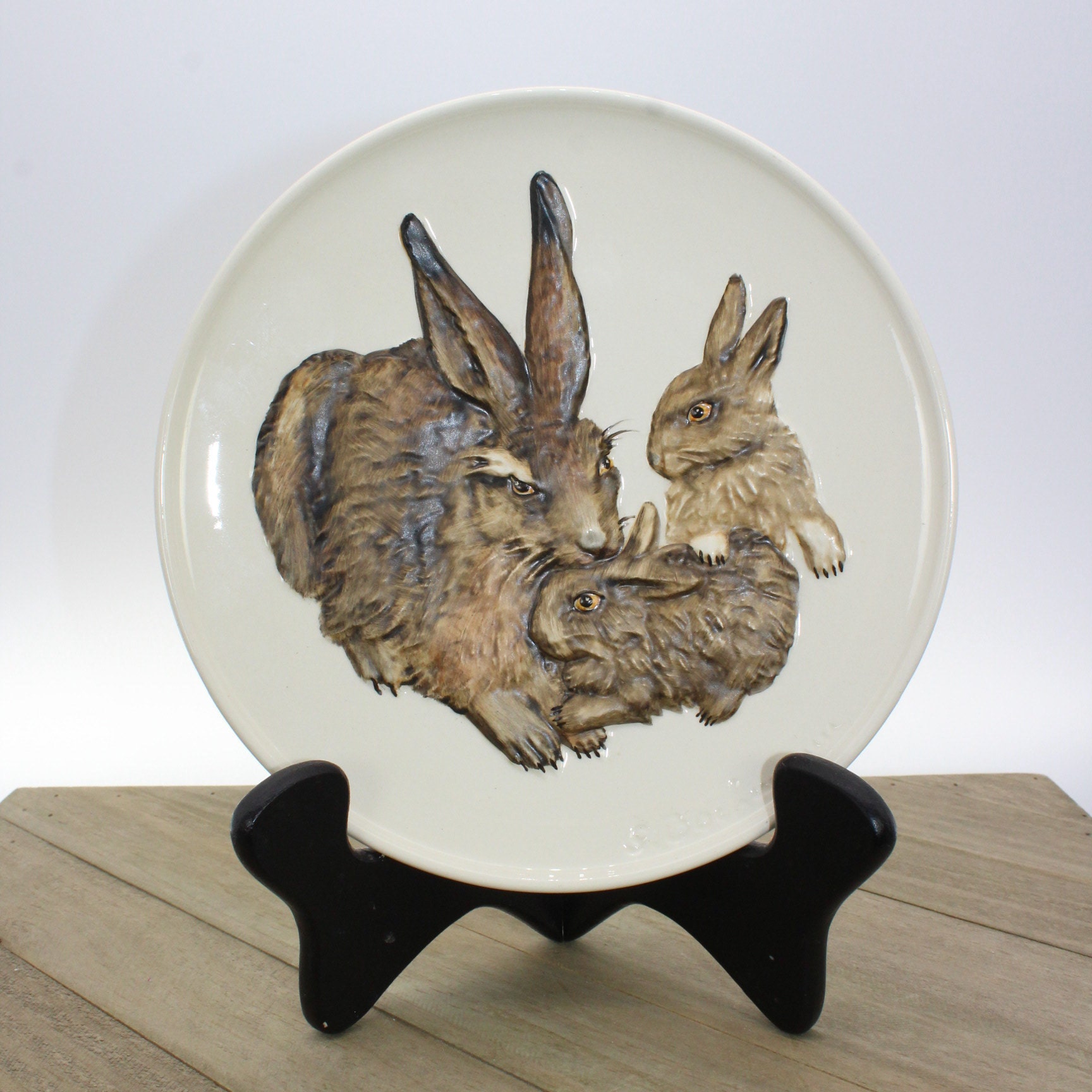 Vintage Bunny Plate/ Goebel 1975 First Edition Mothers Series Etsy.de