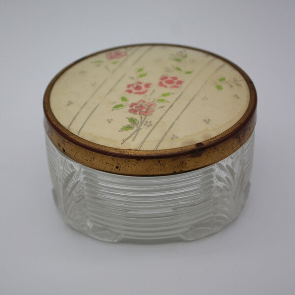 Vintage Powder Jar Etsy