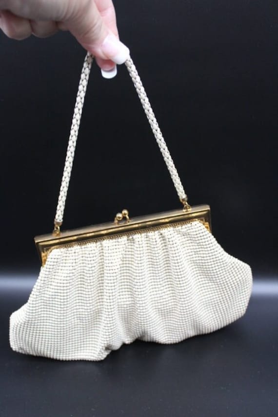 1950's Mesh Whiting Davis Co. Handbag With Mesh Ha