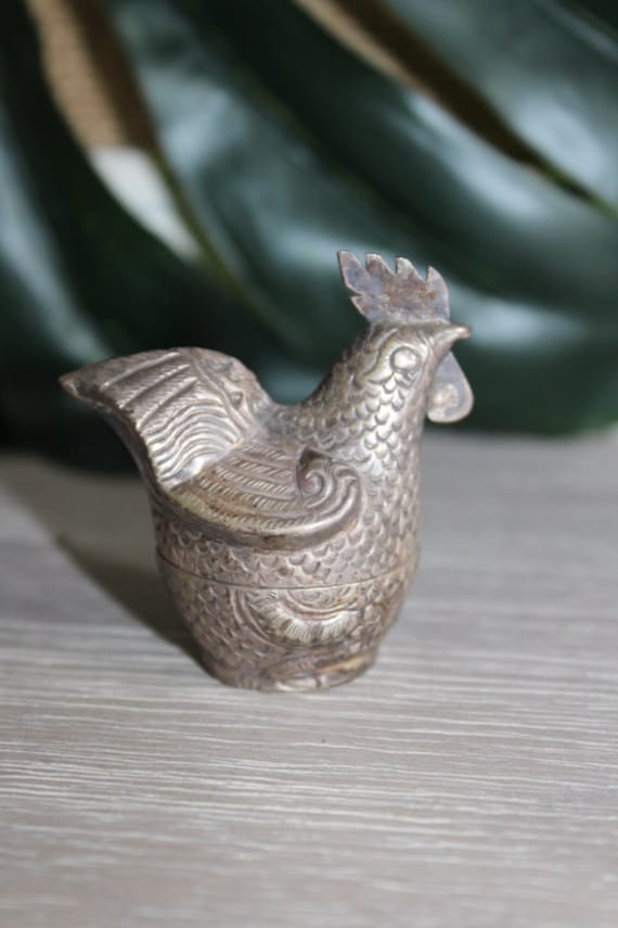 Antique Miniature Cambodian  Rooster Betel Nut Lim