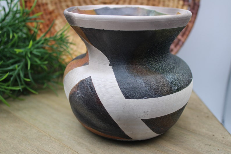 Raku Pottery Vase Raku Fire Flash PotteryStudio Art Raku Vase BOHO DecorSouthwest Decor