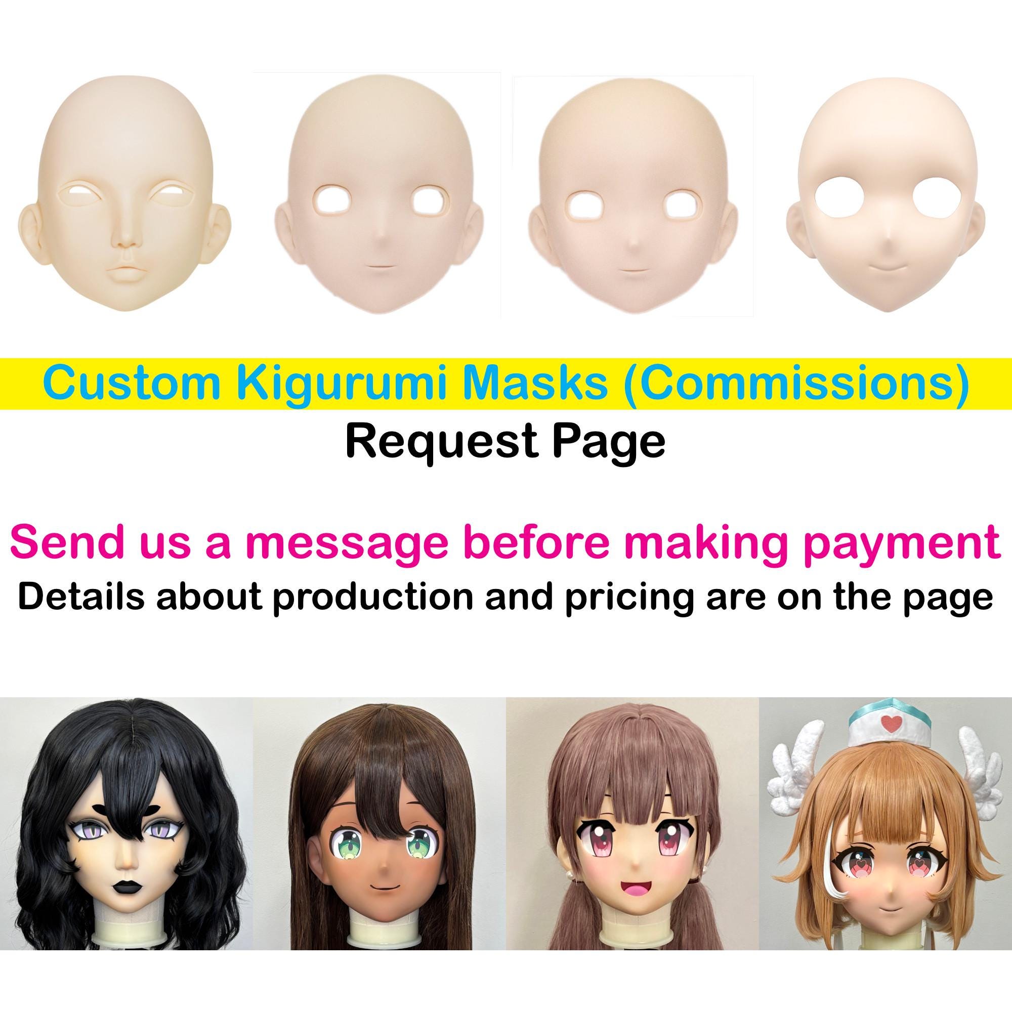 Anime kigurumi mask - Etsy 日本