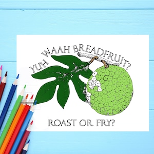 Jamaican Colour Pages - Breadfruit