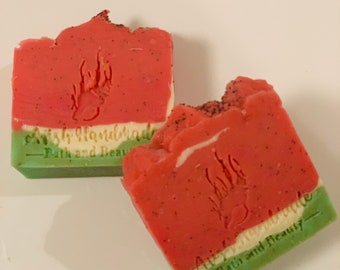 Watermelon lemonade soap 5oz.