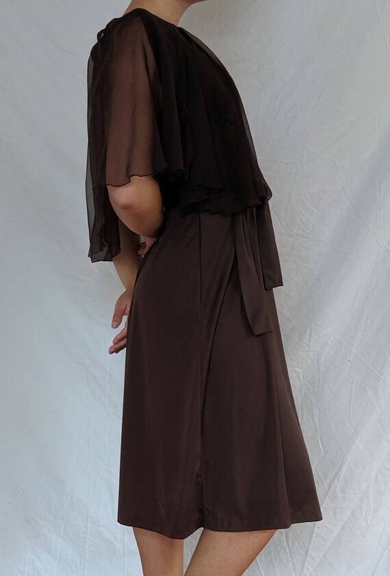Brown 1970's Jack Hartley Dress
