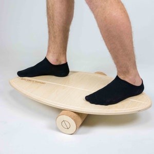 Surfer Balance Board Simple Series Natural materials Super Smooth Roller Ideal for beginners Perfect Gift Roller Board image 6