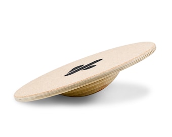 Wobble Balance Board di Okrafts / Per allenamenti a casa, scrivania in piedi e intrattenimento / Regalo per bambini e adulti / Materiali naturali