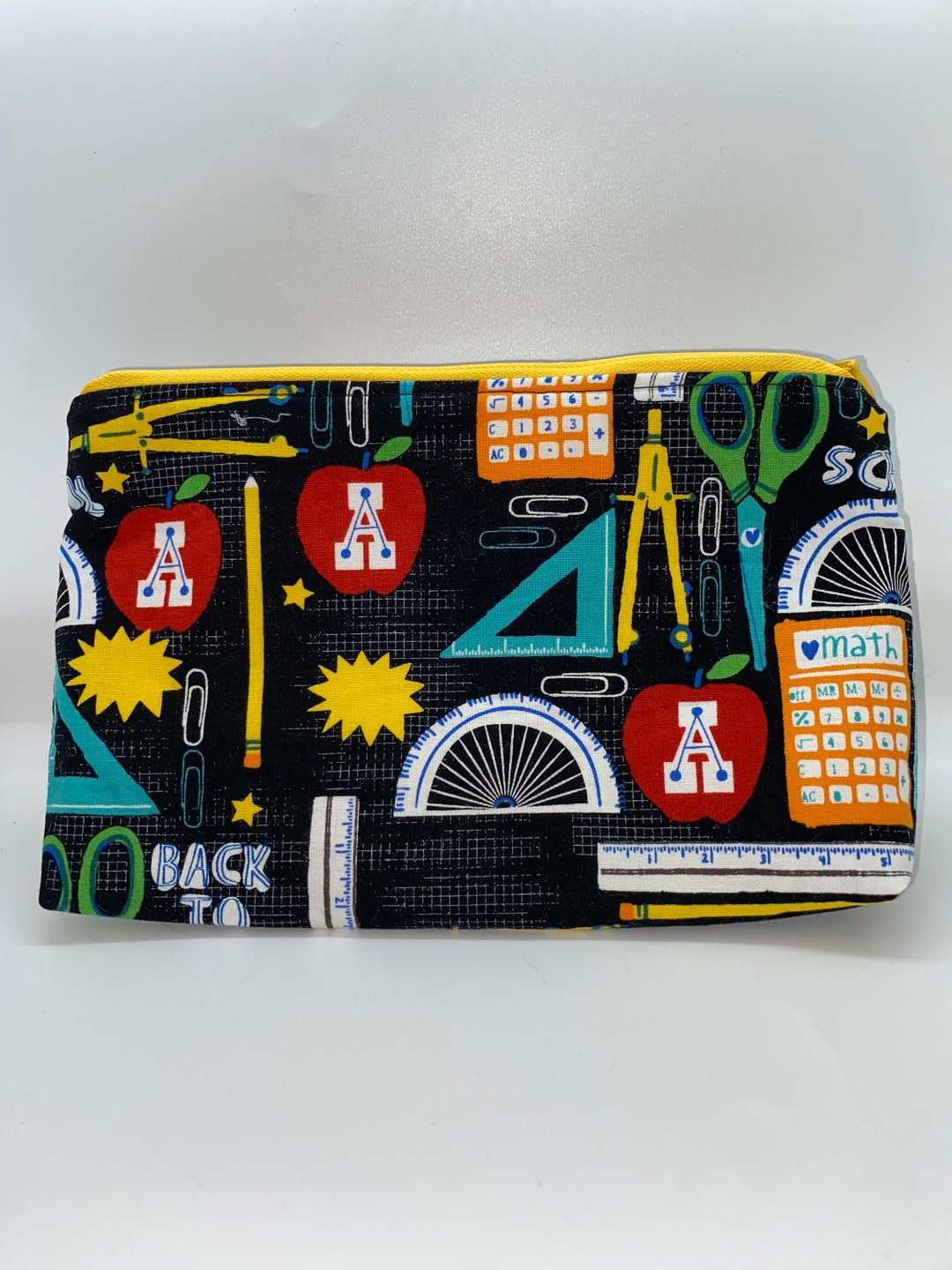 Back to school Zipper Bag,make up bag cosmetic bag Etsy Italia