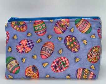 Easter cosmetic bag, makeup bag, Easter goodie bag, Easter gifts for her