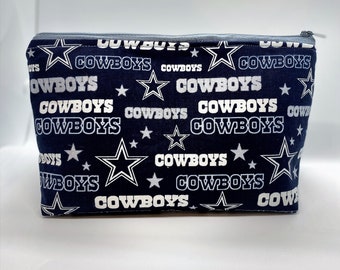 Dallas Cowboy zipper pouch cosmetics bag Makeup bag