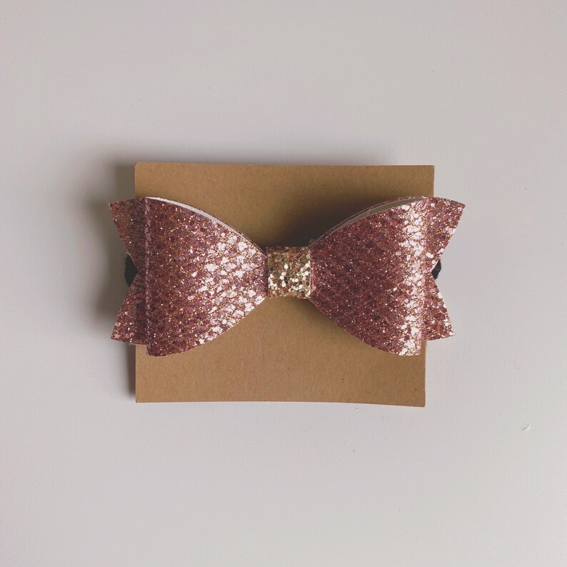 Nylon Hair tie Pink Hair Bow