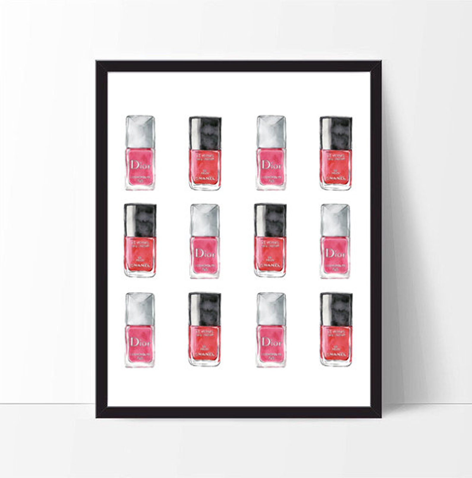 Makeup decor affiche dior dior wall art Chanel clipart Etsy