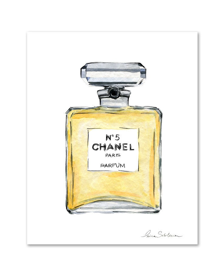 Chanel Perfume bottle Perfume bottle art chanel 5 chanel | Etsy