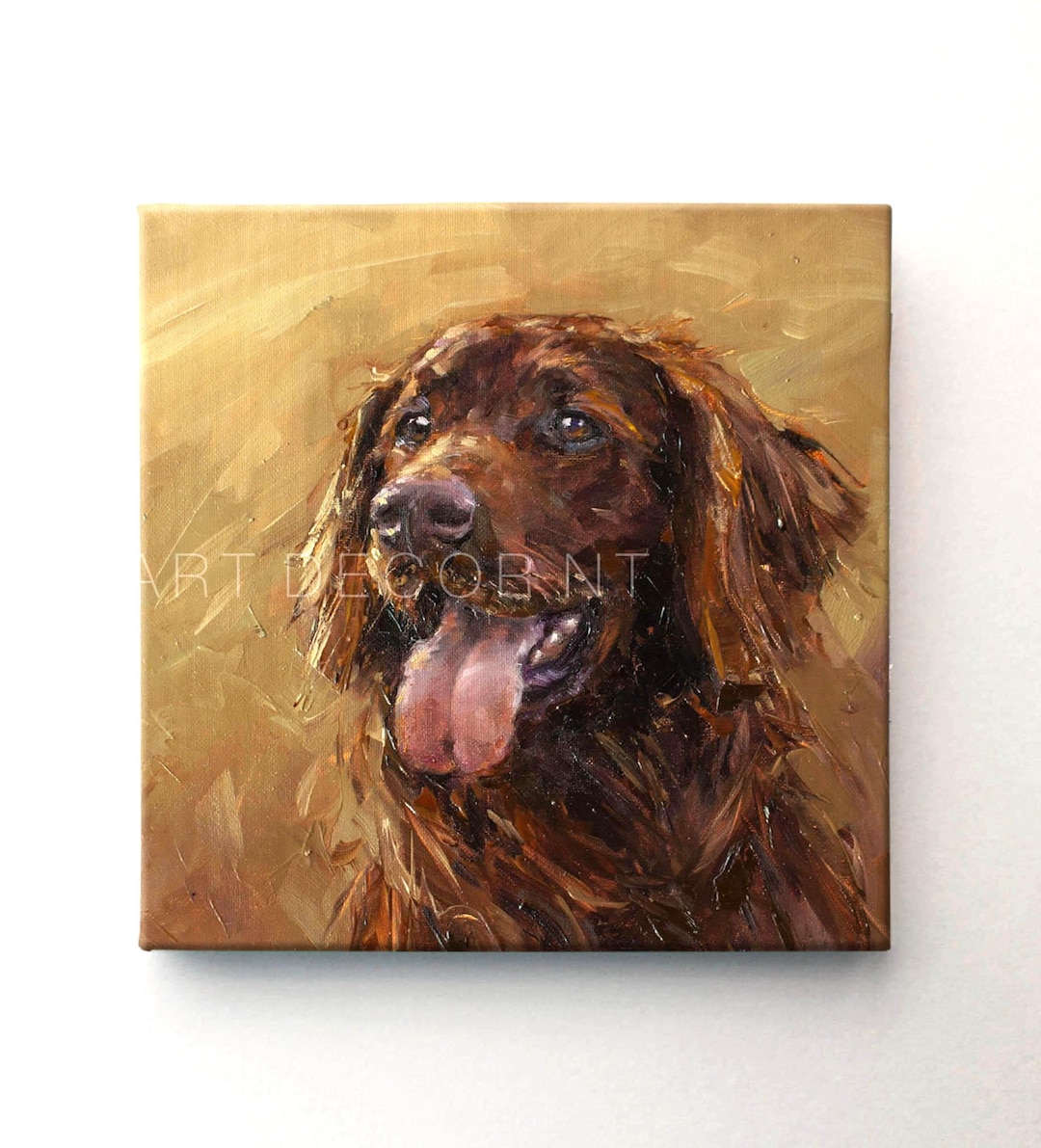 Custom Pet Portrait: Hand-painted Oil Painting on Canvas - Etsy