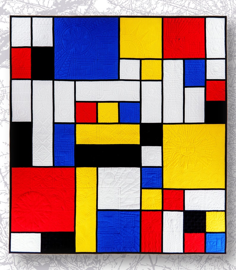 Mondrian Quilt Pattern - Etsy