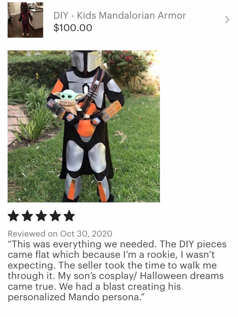 Kids Mandalorian Armor DIY