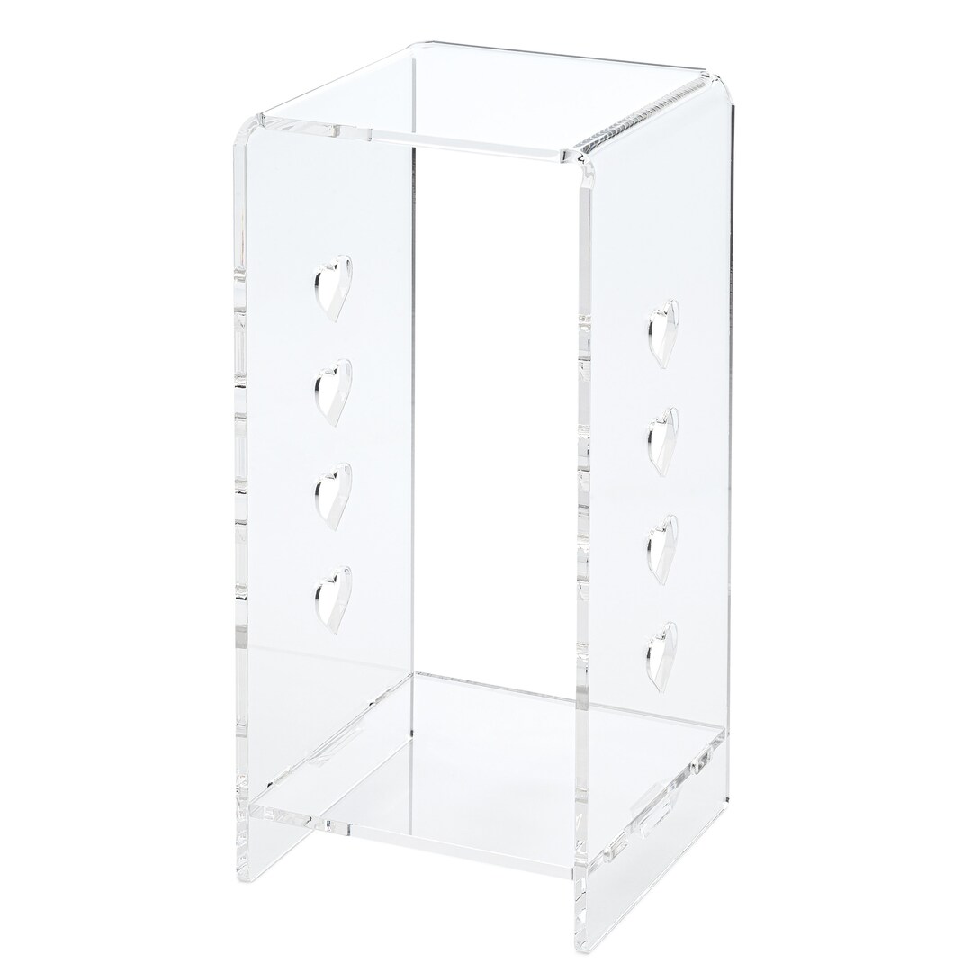 Clear Choice Clear Double Riser Display Stand for Museum, Retail Store ...