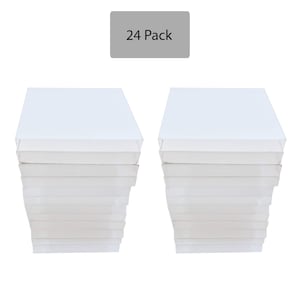Clear Choice (24 PACK) Acrylic 3/16 Thick Laser Cut Bases Unpeel | Multipurpose, Display Small Pottery, Mineral Specimens, Mini Figuring’s