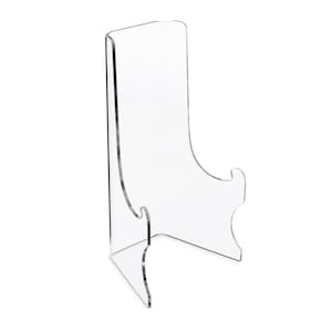 Elevated Plate Stand – Clear Acrylic Display Easel – 4 Different Sizes – Stable and Firm Support