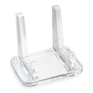 Clear Choice Display Small flat diches Rock Geode Easel Stand, Slabs, Fossils, Minerals, 3/8 Thick Acrylic, 3 Sizes S,M,L