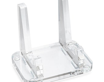 Clear Choice Display Small flat diches Rock Geode Easel Stand, Slabs, Fossils, Minerals, 3/8 Thick Acrylic, 3 Sizes S,M,L