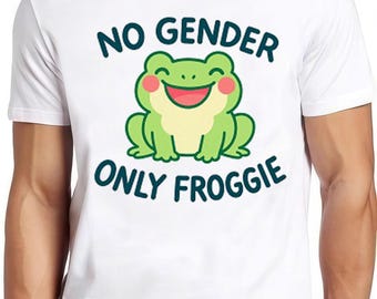 No Gender Only Froggie Frog Gay LGBT Pride Proud Funny Gift Tee T Shirt 2629