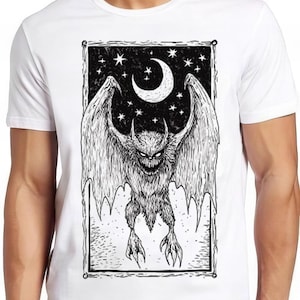 Mothman Tarot Weird Strange Unusual Cryptid Cryptozoology Tarot Unisex Men Women Gift Cool Cult Movie Music Fashion Top Tee T Shirt 2645