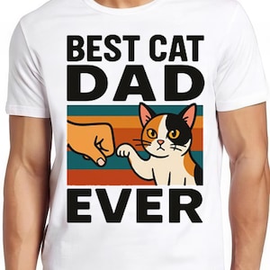Beste Katze Papa überhaupt Bump T Shirt Meme Lustige Stil Gamer Kultfilm Musik Geschenk Tee 2820