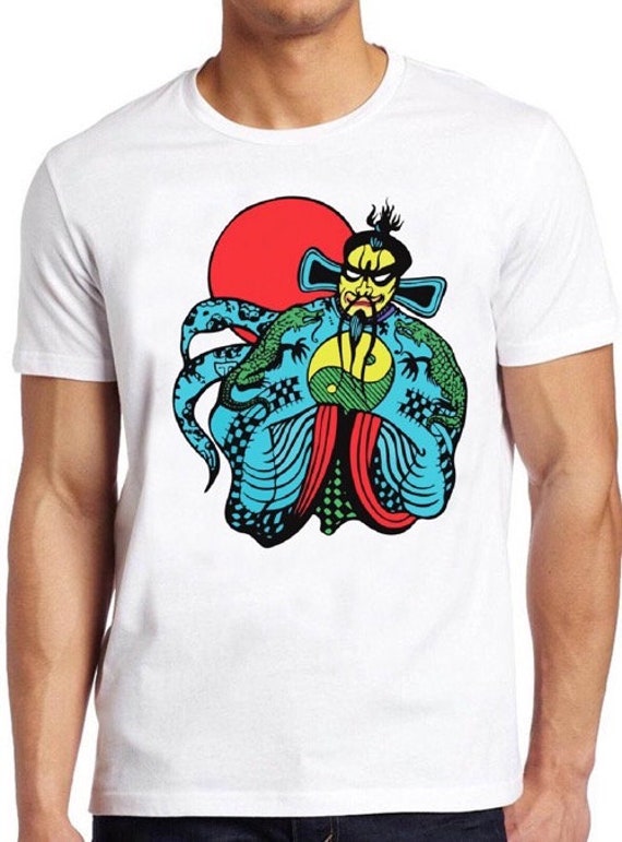Fu Manchu T Shirt Big Trouble in Little China Evil Villain Cool Gift Tee 296