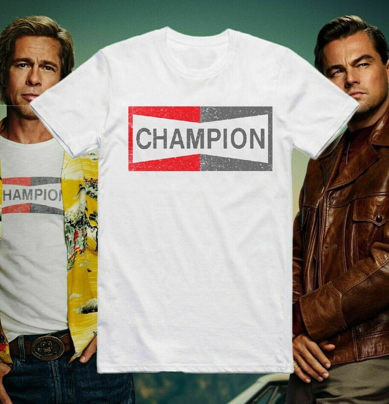 Champion Brad Pitt T Shirt Once Upon A Time In Hollywood Cool Etsy