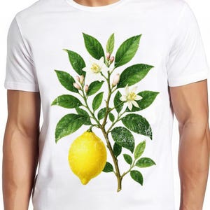 Lime Flower & Lemon Fruit Tree Nature Meme Gift Funny Tee Style Unisex Gamer Cult Movie Music T Shirt 2776