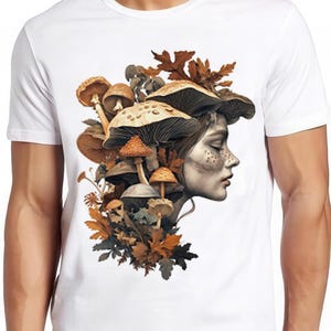 Mushroom Woman Girl Hilarious Witty Humor Funny Meme Gift Tee Gamer Cult Movie Music  T Shirt 2342