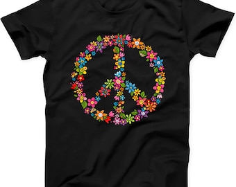 Peace Sign Flower Summer Cool Hipster T Shirt Sweatshirt Hoodie 665