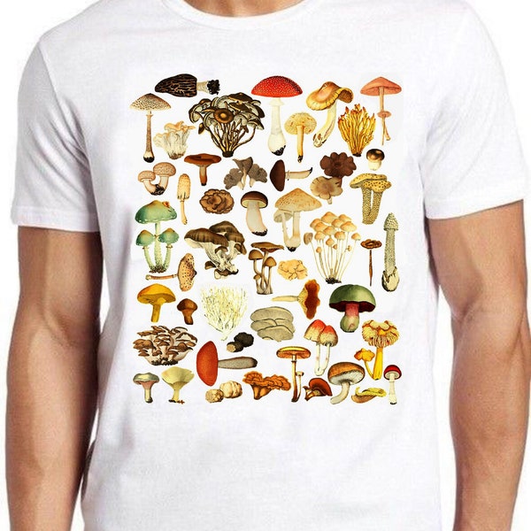 Mushroom Mycology Fungi Foraging Whisperer Stuffed Mushrooms Art Meme Funny  Style Unisex Gamer Cult Movie Gift Tee T Shirt 638