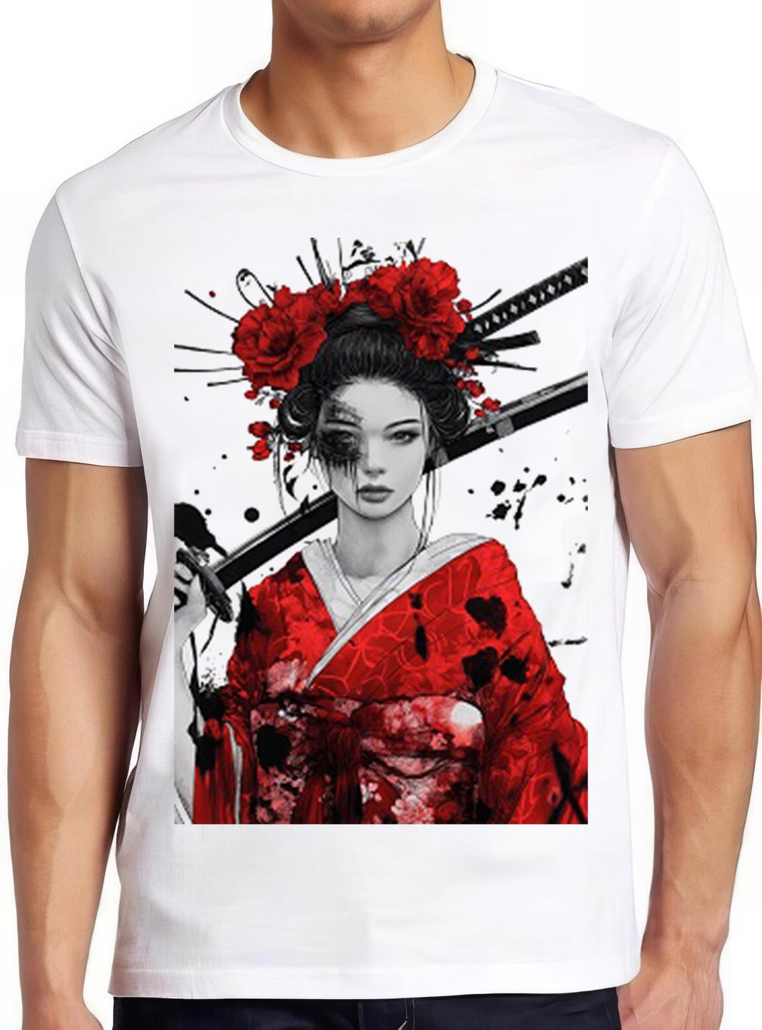 Japanese Geisha Samurai Girl Manga Retro Gamer Cult Meme Movie
