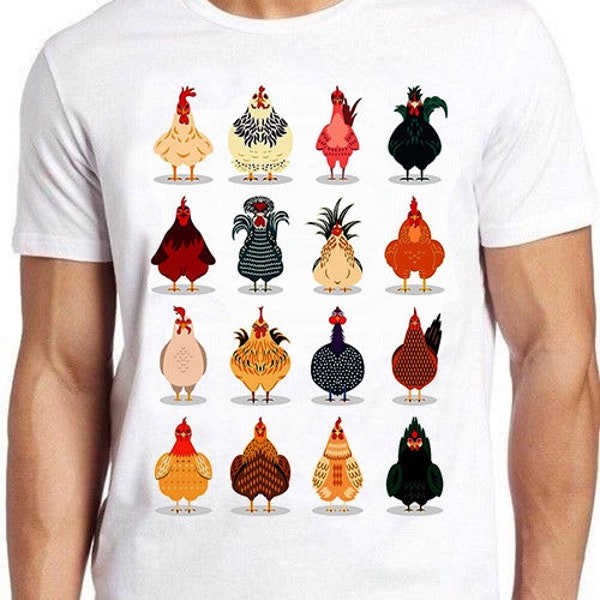 Chickens Cute Chicken Animal Meme Funny Cult Gamer Cool Gift Tee T Shirt 765