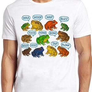 Frog Love Songs Art Animal Meme Gift Funny Tee  Style Unisex Gamer Cult Movie Music T Shirt 2622