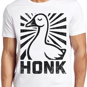 Honk Goose Duck Animal Chemistry Science Avogadro&#39;s Day Meme  Funny Tee Style Movie Music Top Mens Womens Adult Funny Gift Tee T Shirt 2801