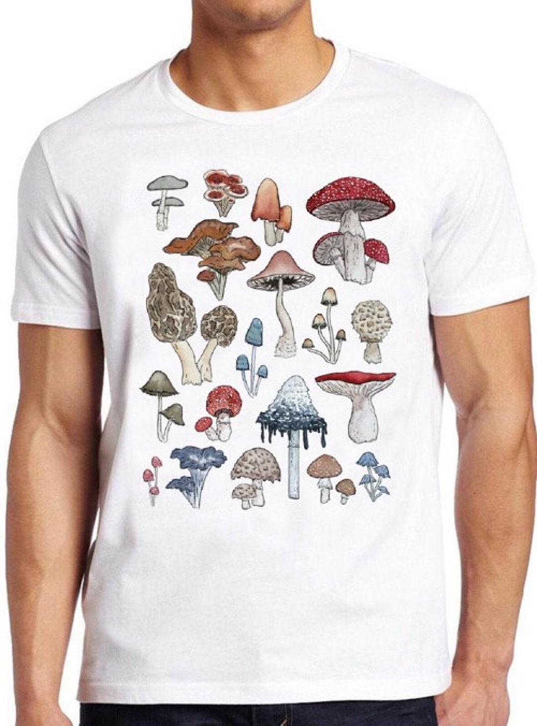 Wild Mushroom T Shirt British Wild Mushrooms Cool Gift Tee 394 - Etsy UK