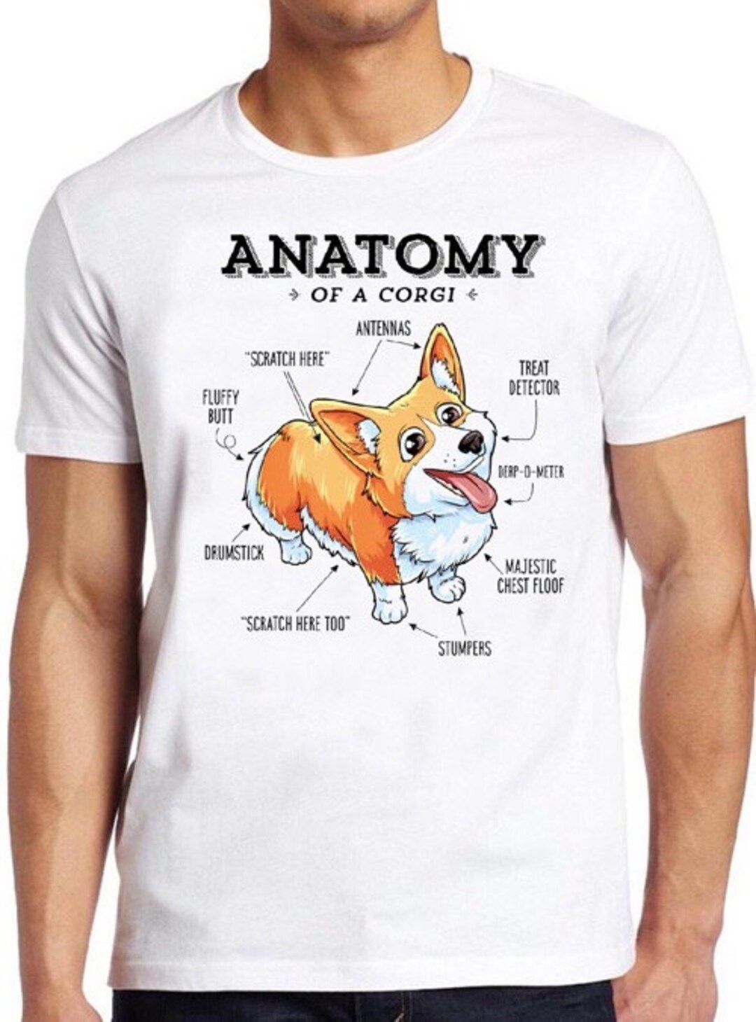 Corgi Anatomy T-Shirt Corgi Anatomy T-Shirt