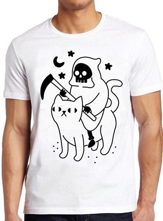 Death Rides on Cat Grim Reaper Halloween Funny Hilarious Witty - Etsy Canada Death Rides on Cat Grim Reaper Halloween Funny Hilarious Witty - Etsy Canada