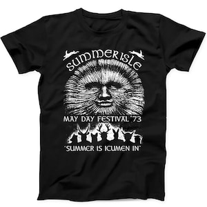 Summerisle Festival May Day 70s The Wickerman Funny Gift Tee T Shirt 673
